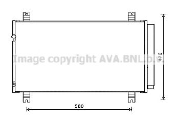 AVA QUALITY COOLING mt5258d -  Конденсатор, кондиционер